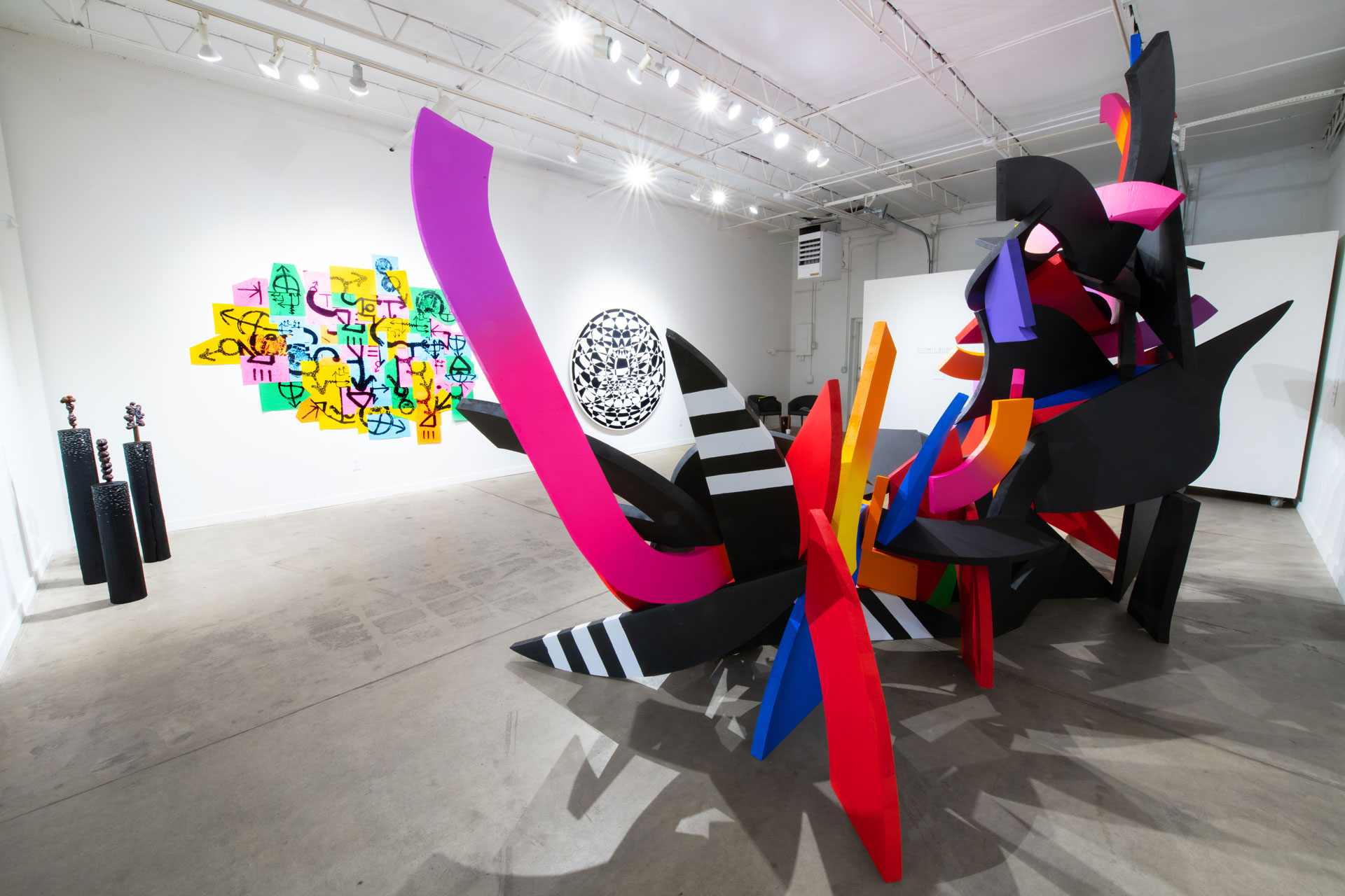 Scottie Burgess sculpture installation art cuttup brands power object design color art